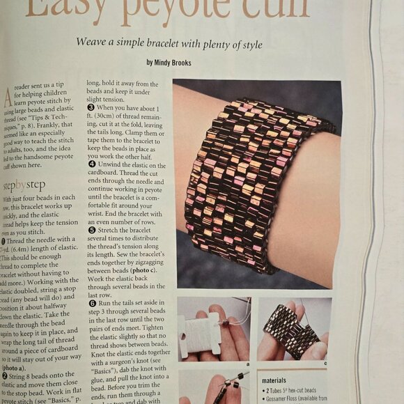 Bead And Button Magazine June 2001 Projects For Fashionable Jewelry And Accessor - Picture 11 of 16